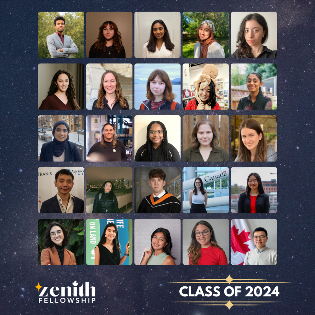 The third annual Class of Zenith Fellows. Image credit: Zenith Canada Pathways Foundation.