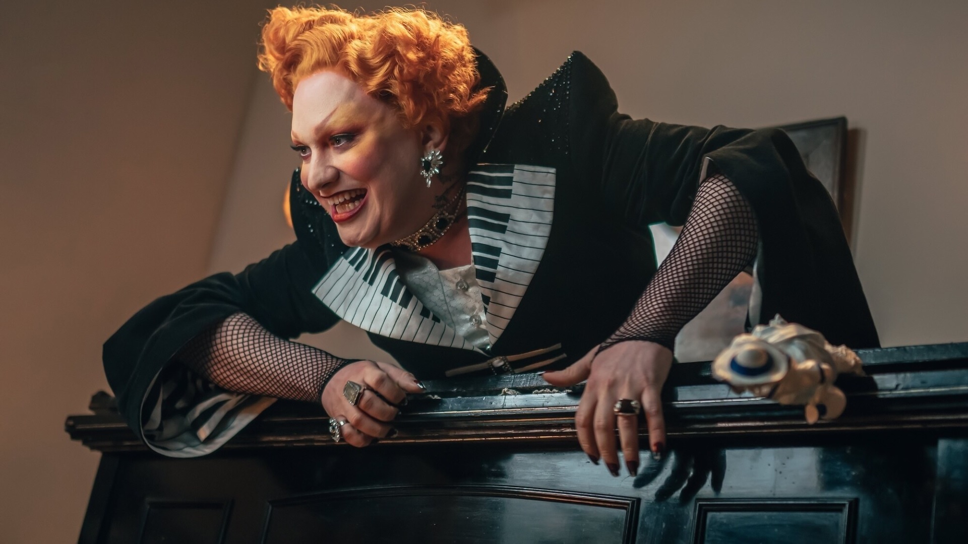 Jinkx Monsoon as the villain Maestro in the Doctor Who episode The Devil's Chord.