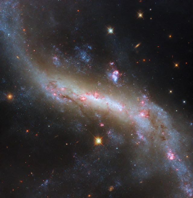 Hubble Views the Lights of a Galactic Bar