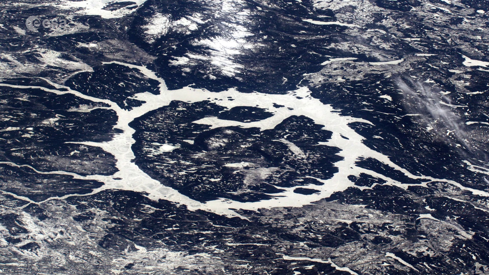 10 impact craters seen from space