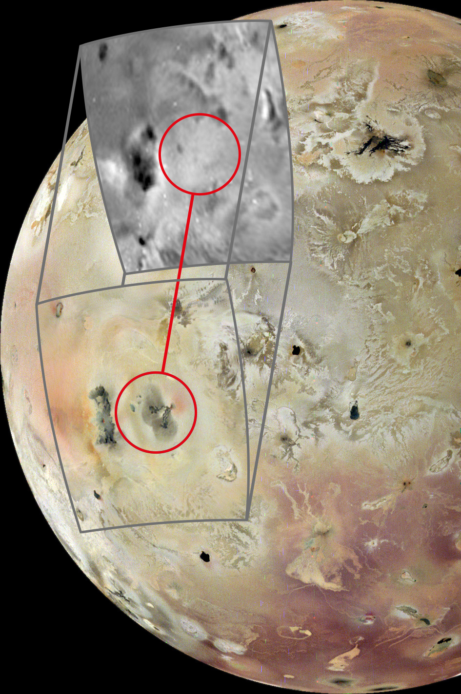 NASA's Juno probe spots massive new volcano on Jupiter moon Io