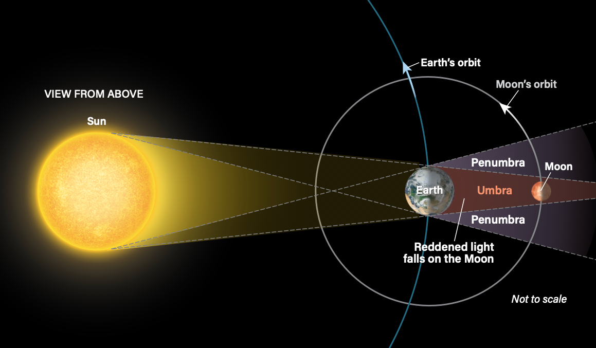 Why can we still see the Moon’s disk during a total lunar eclipse?