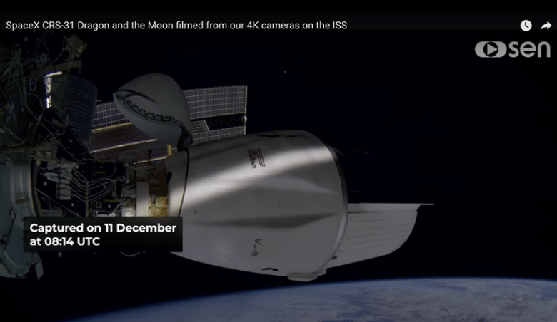 Sen unveils 4K livestream of Earth and space station docking port