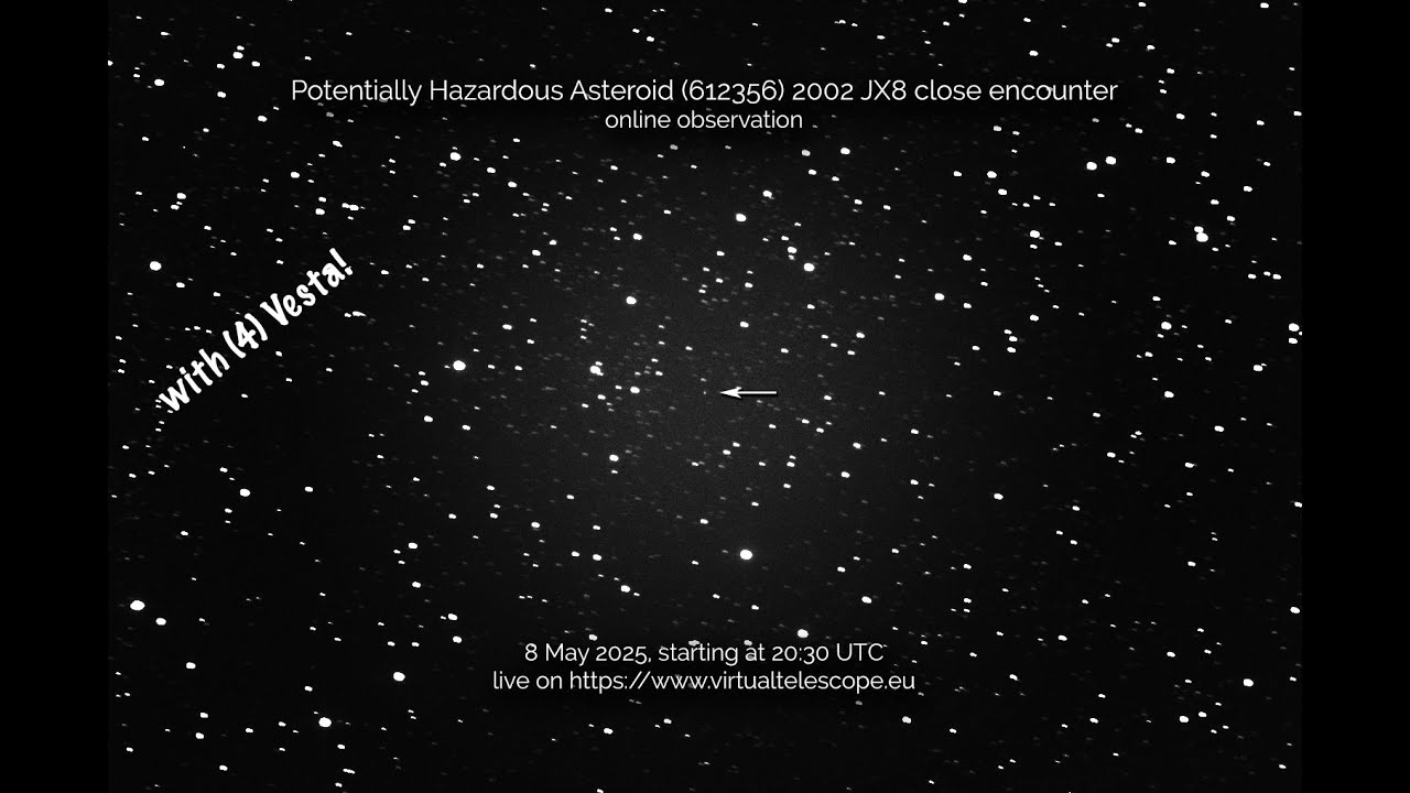 A stadium-sized asteroid will fly past Earth on May 9, and you can watch it live (video)