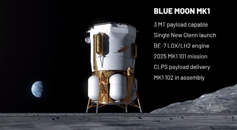 Blue Origin updates work on ‘transporter’ for Blue Moon lunar lander