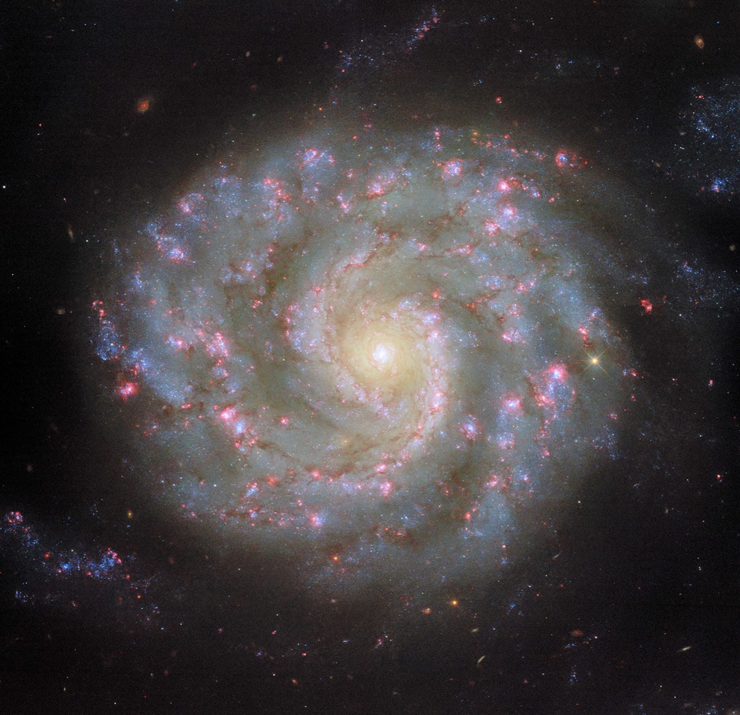 Hubble Comes Face-to-Face with Spiral’s Arms