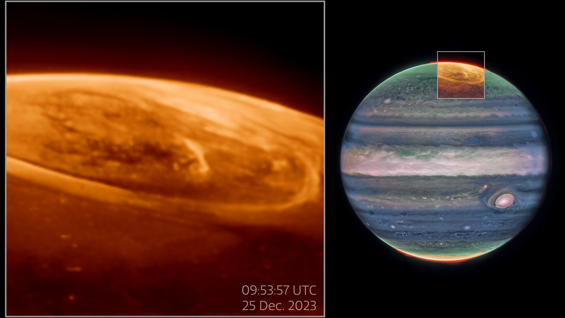 James Webb Space Telescope captures stunning images of bright auroras on Jupiter (video)