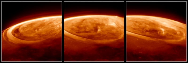 Jupiter’s auroras caught on film. Watch here!