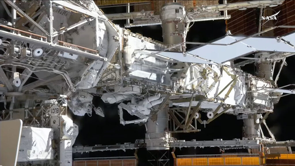 NASA astronauts prep ISS for new solar arrays on 5th-ever all-female spacewalk