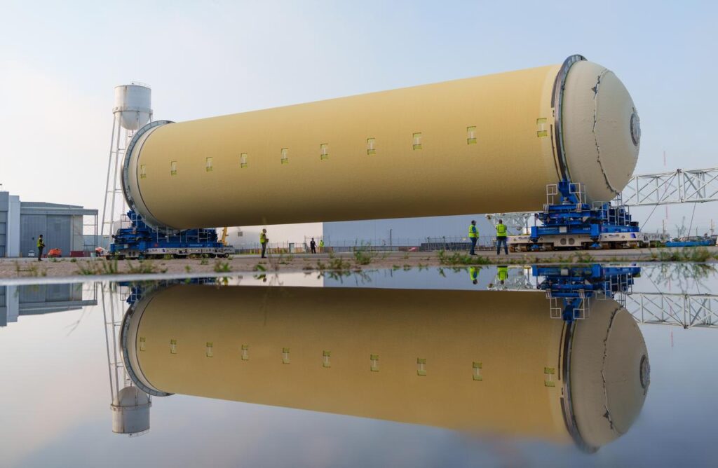 NASA’s Artemis III Core Stage Receives Thermal Protection Coating