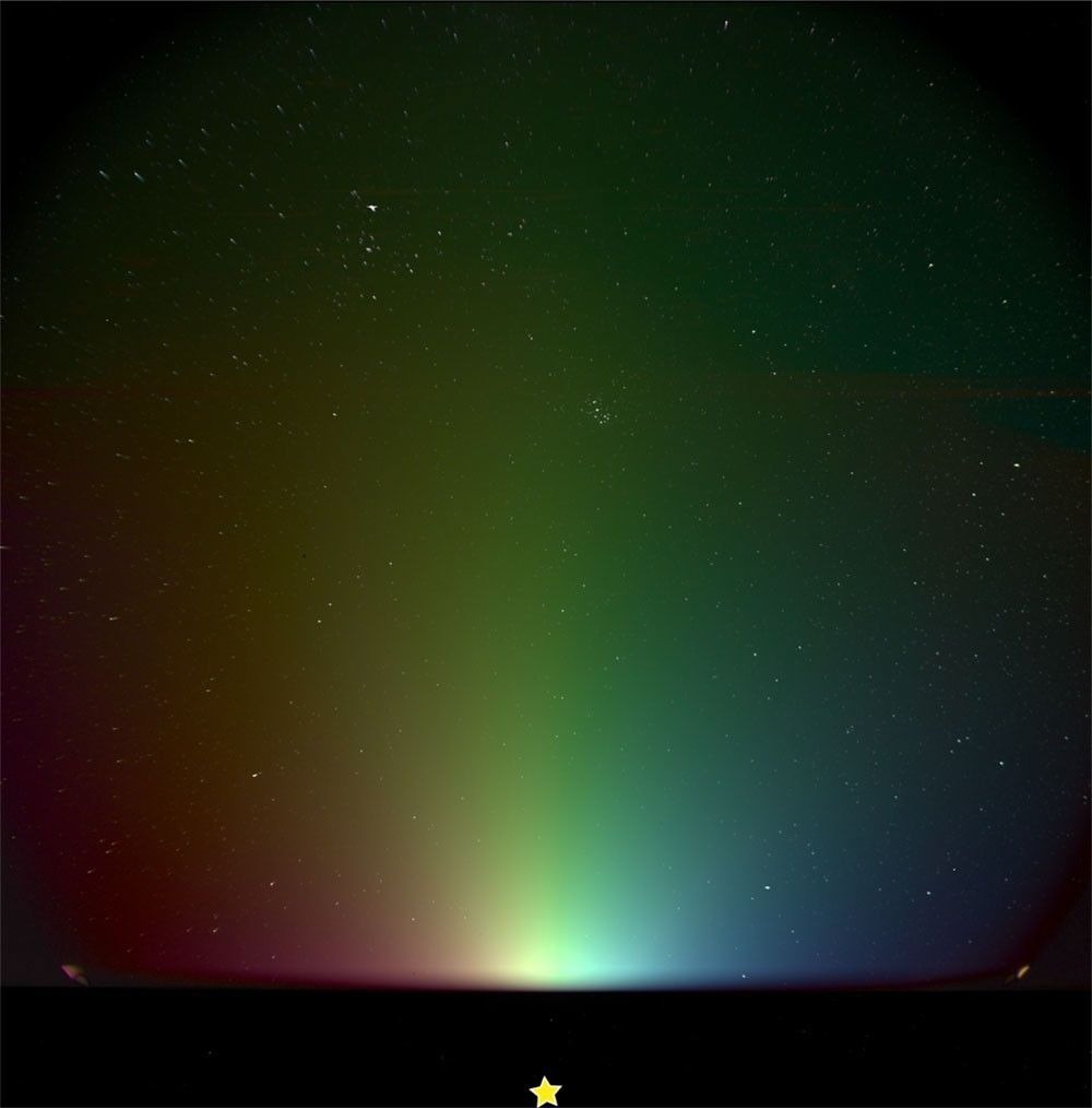 NASA's PUNCH spacecraft see a cosmic rainbow in the zodiacal light