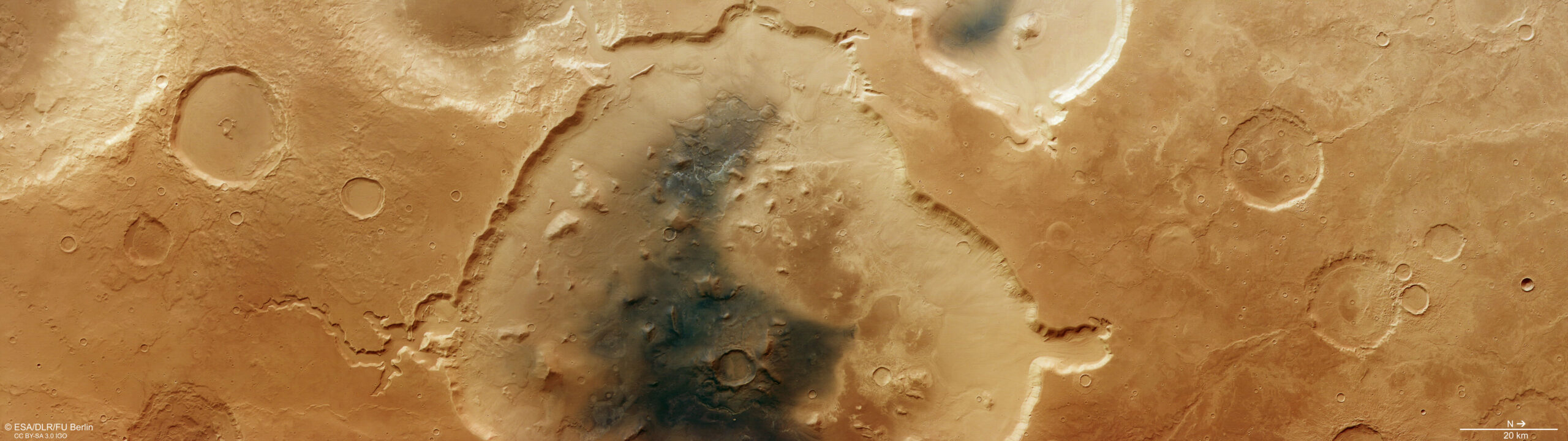 Recipe for a ‘rocky road’ crater soaked in martian history