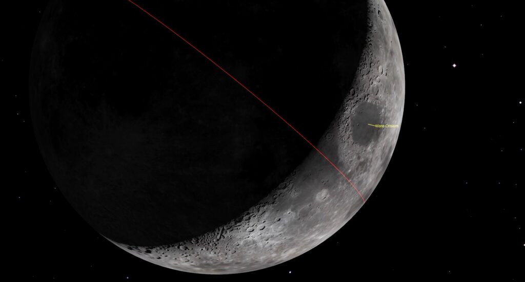 See a lunar scar darken the crescent moon on May 30