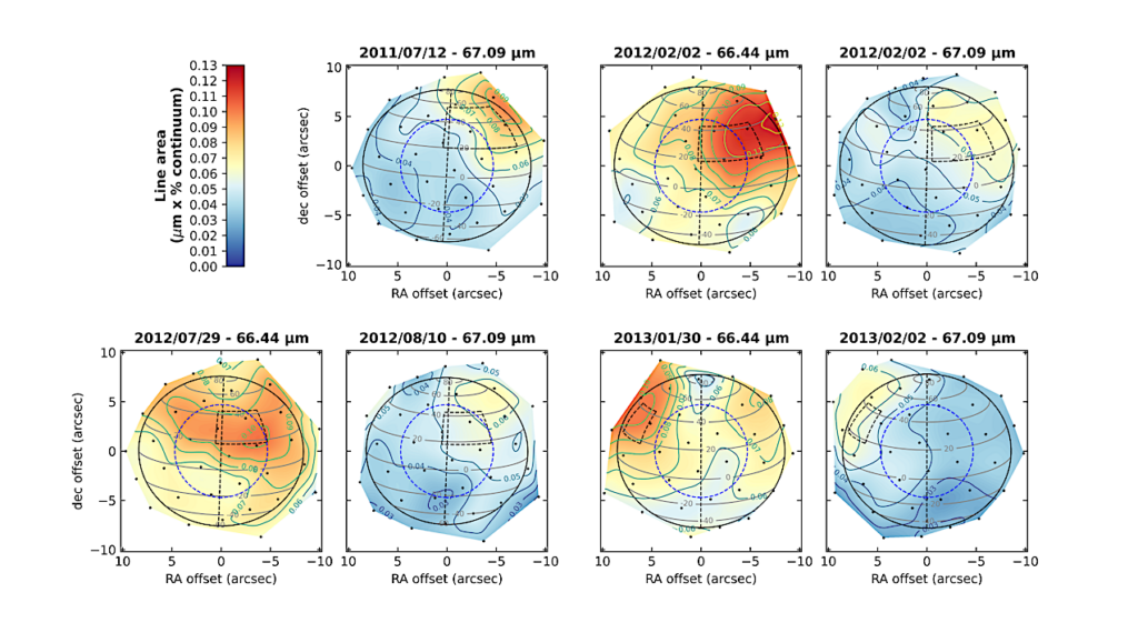 Temporal Evolution Of Water Abundance In Saturn’s Hot Vortex Of 2011-2013