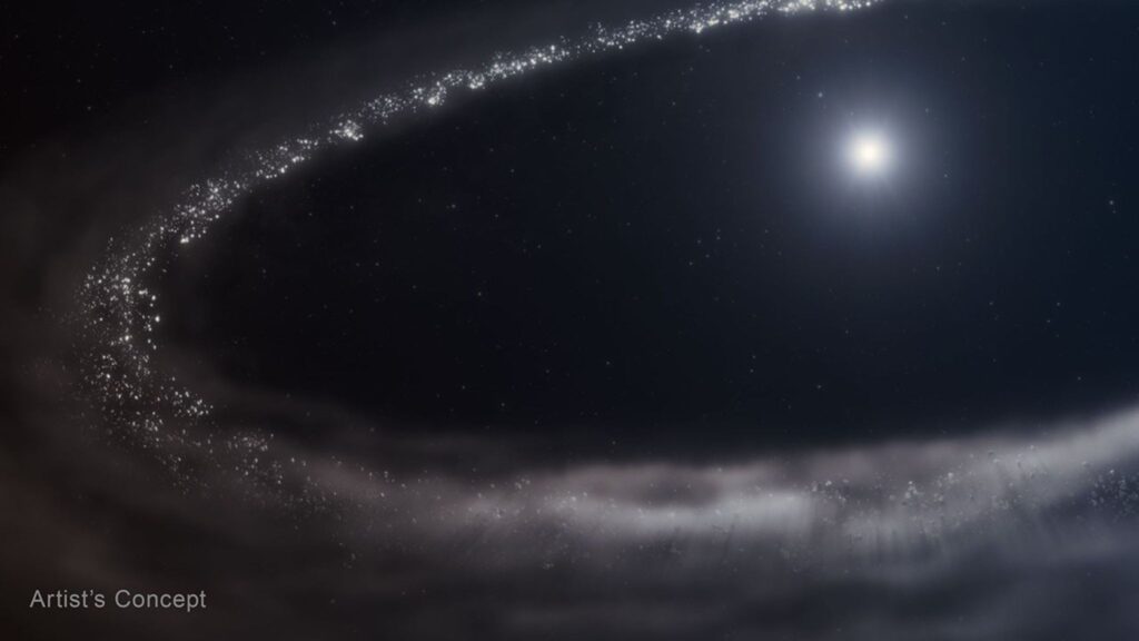 Webb Finds Icy Disk
