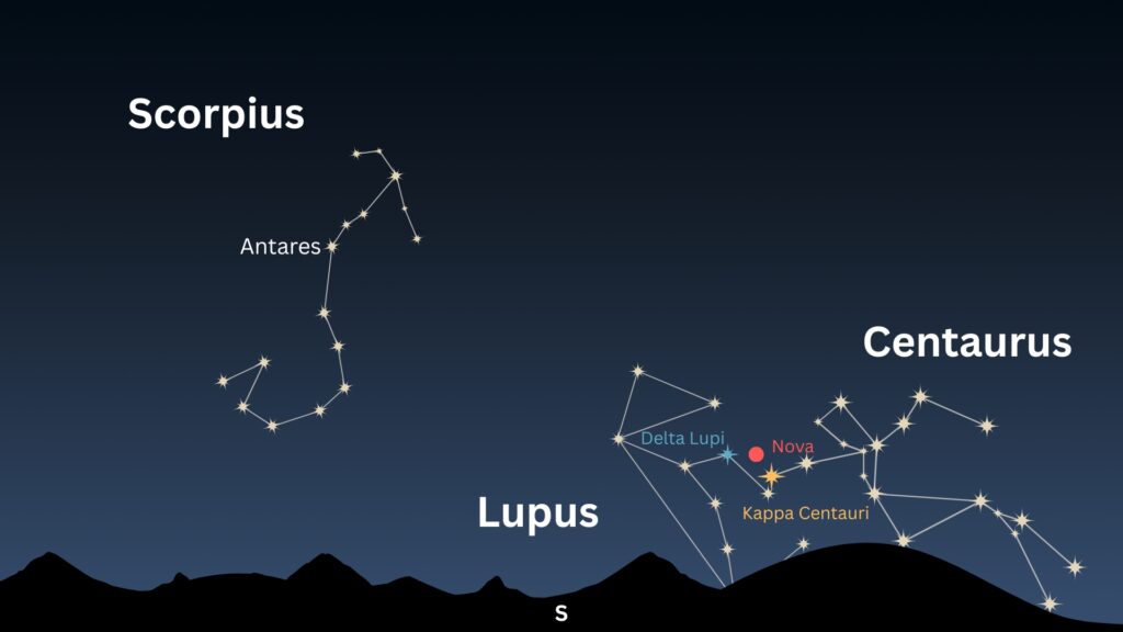 A star exploded in the Lupus constellation. Here's how to see the nova in the night sky this month