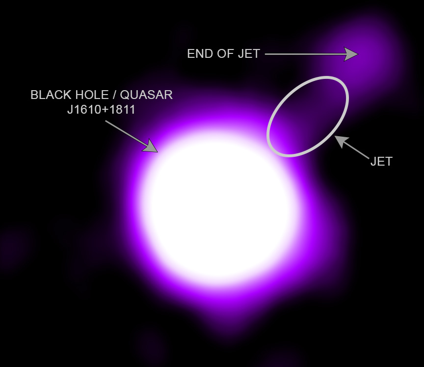 Astronomers discover ultrapowerful black hole jet as bright as 10 trillion suns lit by Big Bang's afterglow