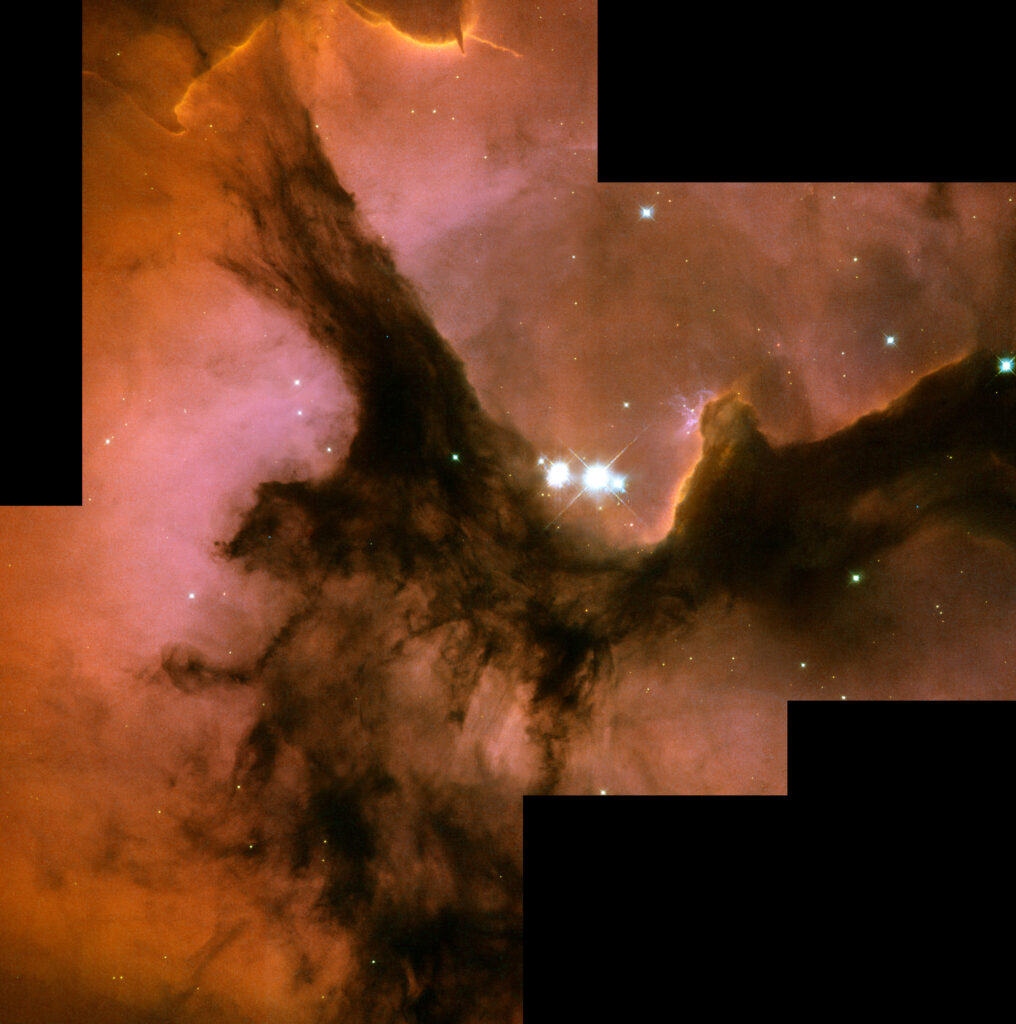 Astrophotographer captures the heart of the Lagoon Nebula glowing below a cosmic Trifid (photo)