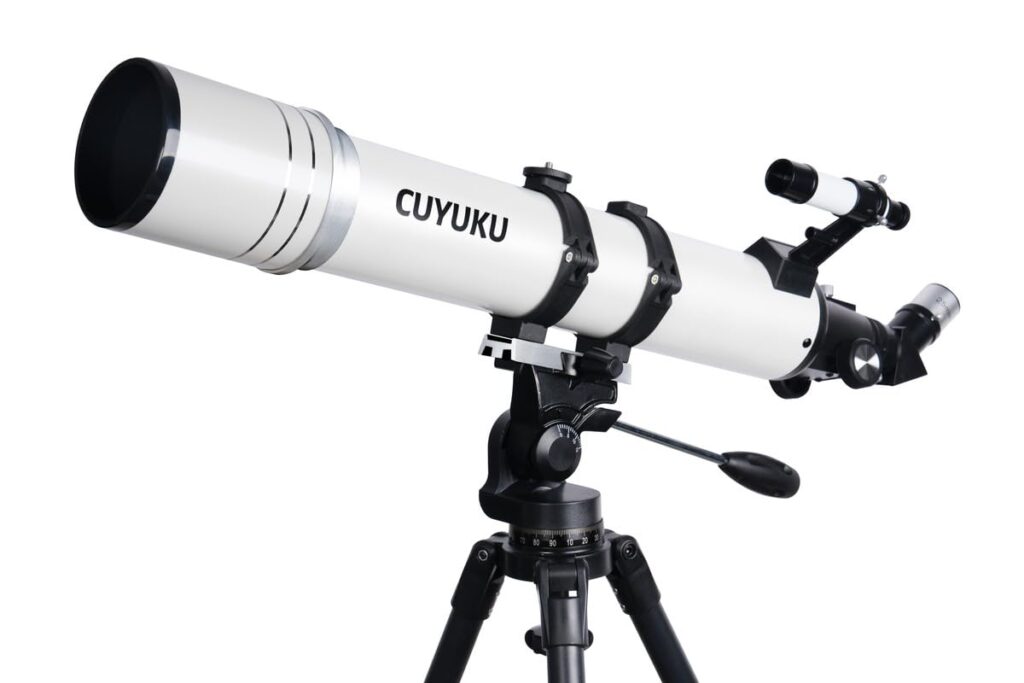 CUYUKU 70mm Aperture 800mm AZ Mount Refractor Telescope for Adults