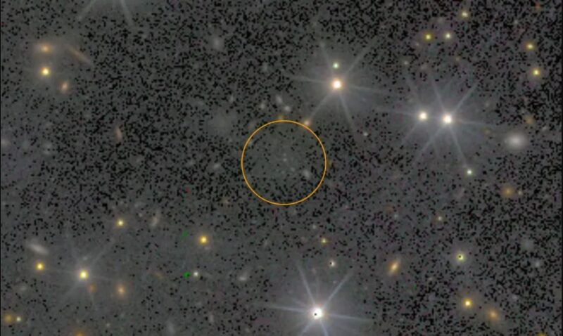 Dark galaxy spotted with the help of globular clusters