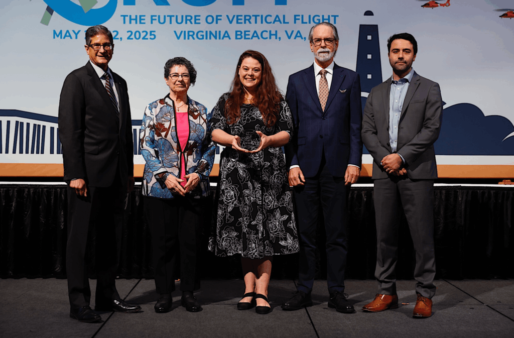 Dr. Natasha Schatzman Receives Vertical Flight Society (VFS) Award