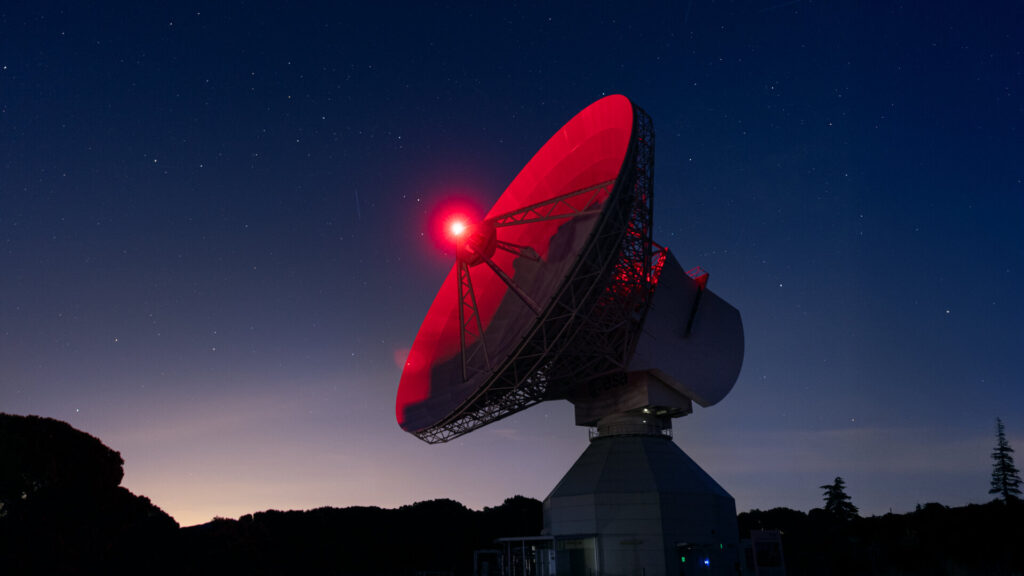 ESA transmits the Blue Danube Waltz into deep space