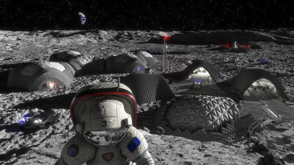 How to Make Building Blocks for a Lunar Habitat