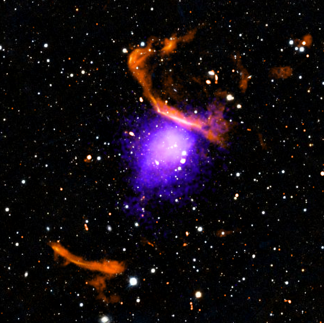 Huge galaxy cluster is wrapped in a cocoon 20 million light-years wide, NASA space telescope finds