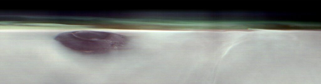 NASA Mars Orbiter Captures Volcano Peeking Above Morning Cloud Tops