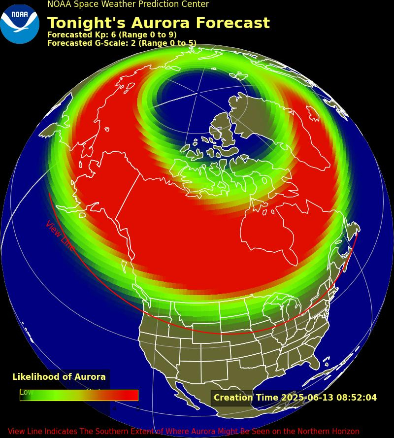 Northern lights may be visible in these 18 US states tonight and over the weekend
