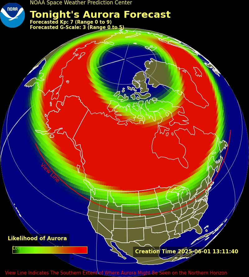 Northern lights may be visible in these 23 US States tonight