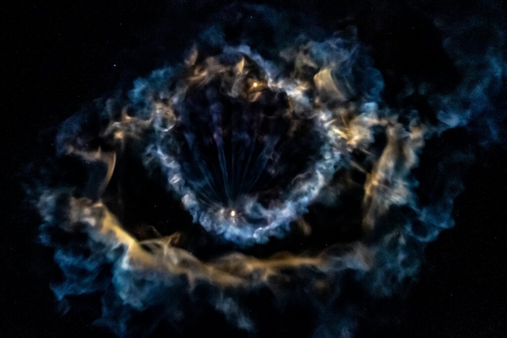 SpaceX Falcon 9 rocket creates nebula-like ring in night sky | Space photo of the day for June 27, 2025