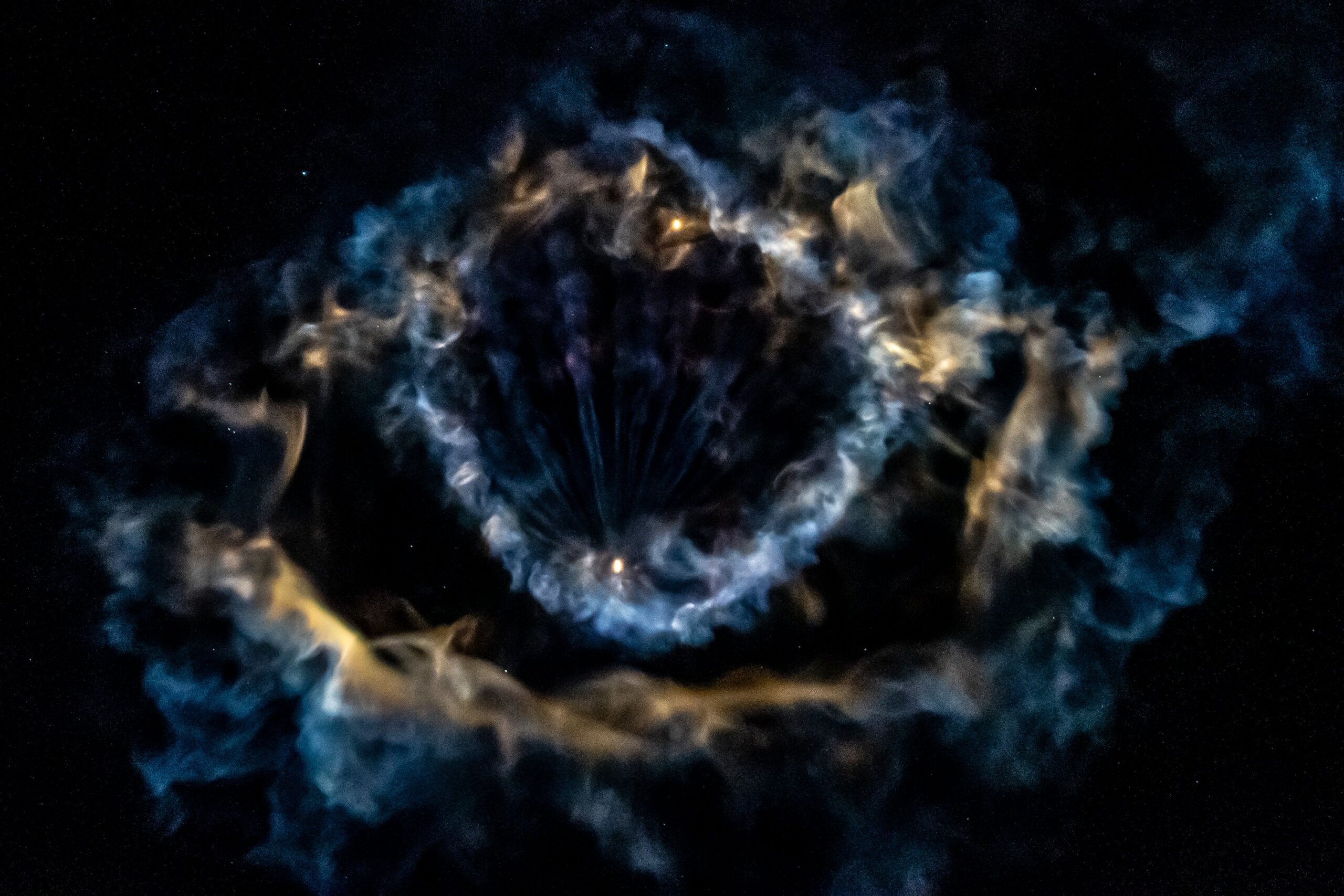 SpaceX Falcon 9 rocket creates nebula-like ring in night sky | Space photo of the day for June 27, 2025
