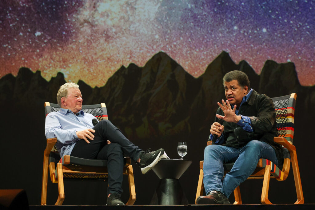 'Star Trek' actor William Shatner and astrophysicist Neil deGrasse Tyson's space bromance takes off in new 'The Universe Is Absurd' show