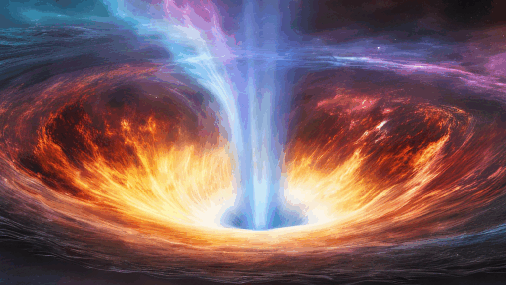 This supermassive black hole is eating way too quickly — and 'burping' at near-light speeds