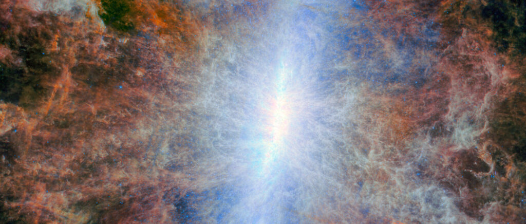 Webb spots a starburst shining in infrared