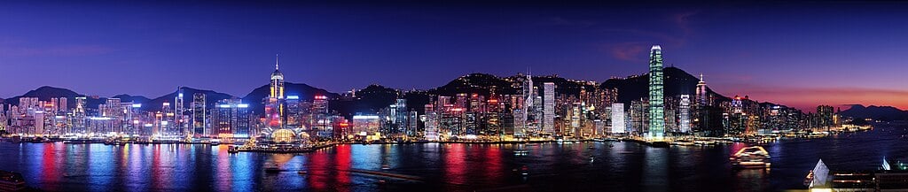 A Few Bright Buildings Light Up the Entire Night Sky