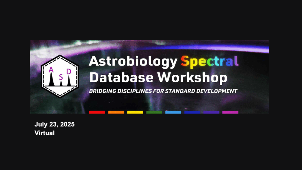 Astrobiology Spectral Database (ASD) Virtual Workshop