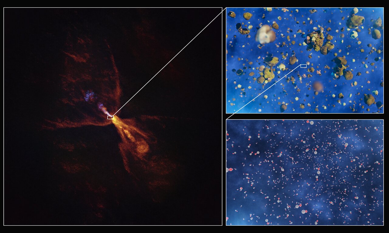 Astronomers witness the birth of a planetary system for the 1st time (video)