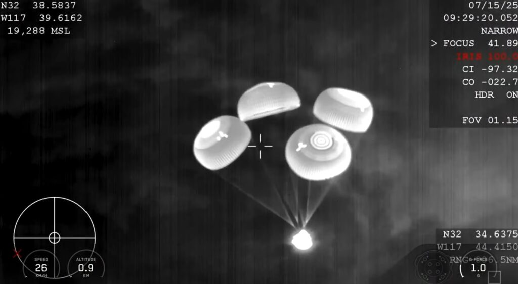 Ax-4 private astronaut mission returns to Earth
