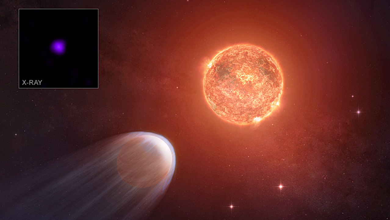 Chandra Finds That Young Exoplanet TOI 1227 b Is Shrinking