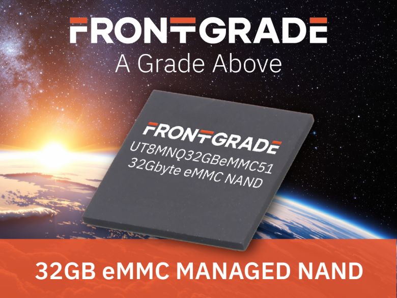 Frontgrade Introduces the Industry’s Highest-Density, Space-Grade Managed NAND with eMMC 5.1 Interface