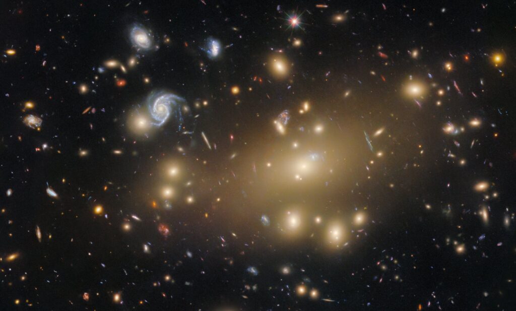 Hubble Images Used to Create a Beautiful Portrait of the Abell 209 Galaxy Cluster