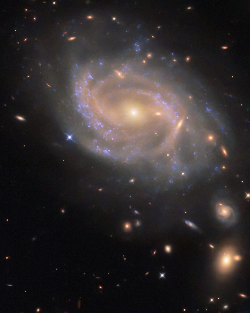 Hubble Spies Swirling Spiral