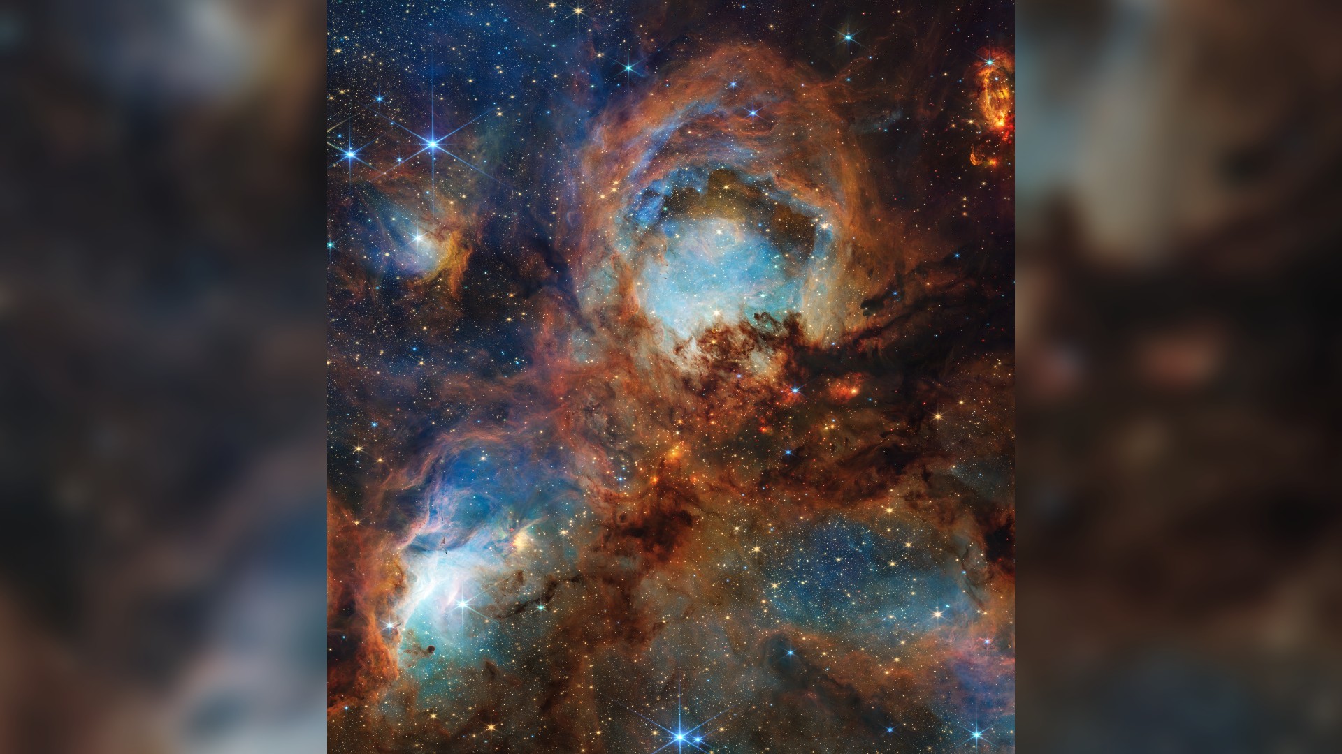 James Webb Space Telescope celebrates 3 years of science with dazzling 'toe beans' image of Cat's Paw Nebula
