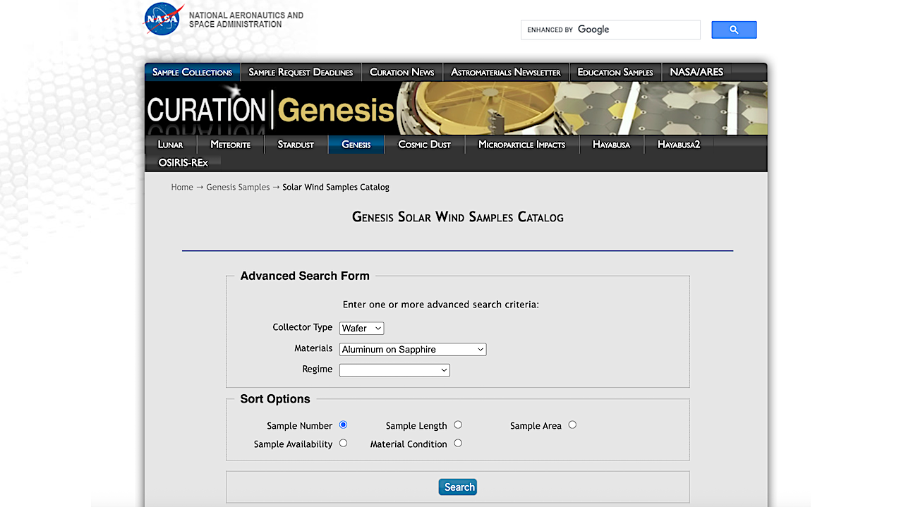 NASA Genesis Solar Wind Sample Collection Update