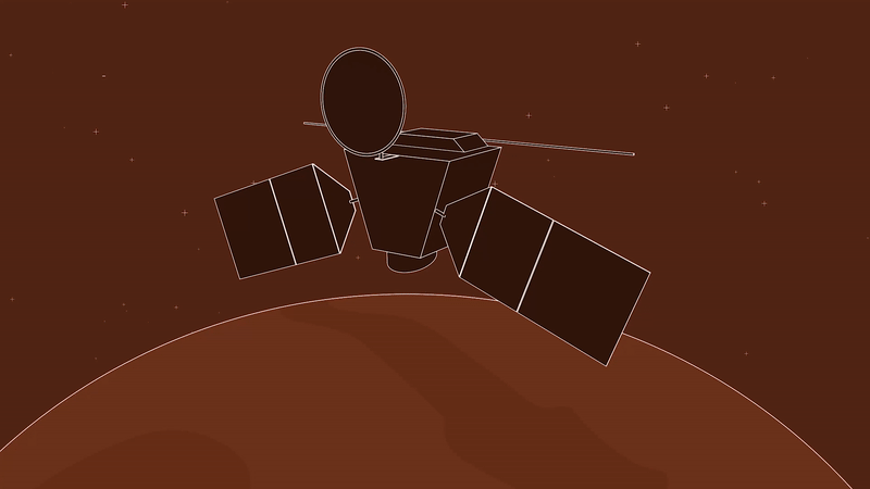 NASA teaches Mars orbiter to roll over in quest to find Red Planet water