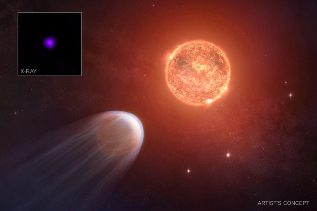 NASA’s Chandra Finds Baby Exoplanet is Shrinking