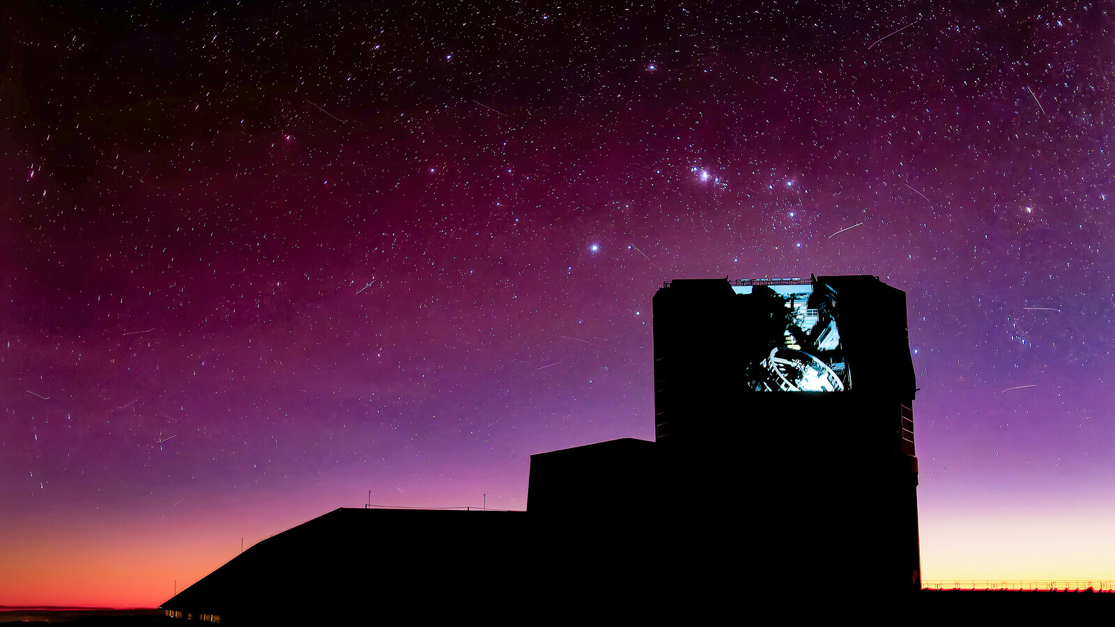 Night sky glows purple above Vera Rubin Observatory | Space photo of the day for July 22, 2025