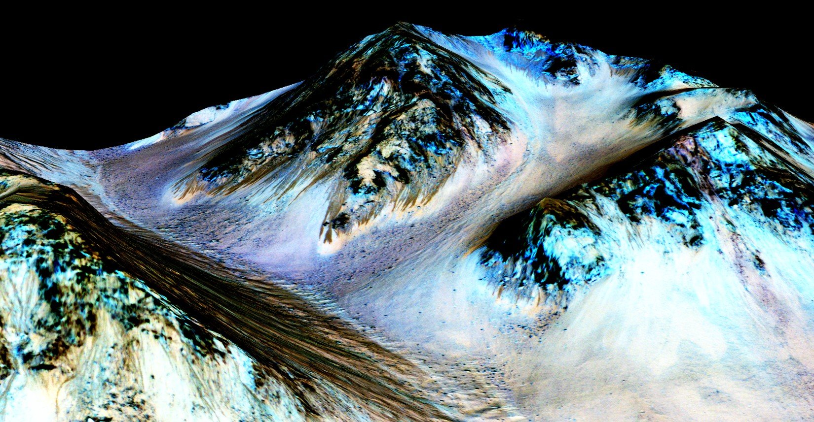 Seasonal Frosts Could Lead to Patches of Briny Water on Mars' Surface